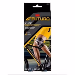 3M FUTURO 45697, Genou, Support, L, Néoprène, Nylon, Polyester, Spandex, Noir, Gris, Athlétique