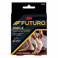 3M FUTURO 47876, Cheville, Support, L, Nylon, Polyester, Caoutchouc, Spandex, Beige, Athlétique