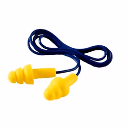 3M XA007701908, Bouchons d'oreilles réutilisables, Bleu, Jaune, 32 dB, Élastomère, Polymère, 1 pièce(s)