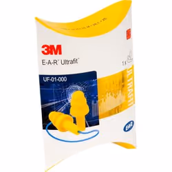 3M XA007701908 bouchon d'oreille anti-bruit Bouchons d'oreilles réutilisables Bleu, Jaune 1 pièce(s)