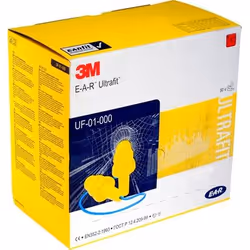 3M XA007701908 bouchon d'oreille anti-bruit Bouchons d'oreilles réutilisables Bleu, Jaune 1 pièce(s)