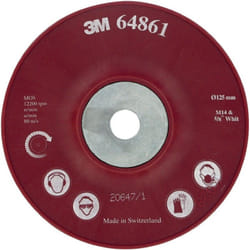 Plateau-support Cubitron ii d. 125 mm M14 strié 3M