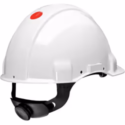 Informations techniques Couleur : blanc Largeur de la tête (min.) : 53 mm Tour de tête (max.) : 62 mm Casque de protection 3M ...