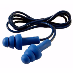 3M TR-01-000, Bouchons d'oreilles réutilisables, Ecouteurs, Noir, Bleu, Avec fil, 29 dB, Polyvinyl chloride (PVC), Élastomère ...