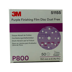 51155 disques abrasifs 260L P800 15 pièces 50 trous - 3M