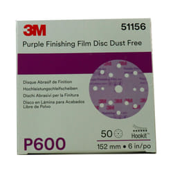 3M 51156 DISQUES ABRASIFS 260L P600 15 pièces 50 TROUS