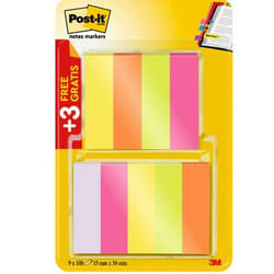 3M 670P6+3 étiquette auto-collante Rectangle Vert, Orange, Rose, Violet, Jaune 9 pièce(s)