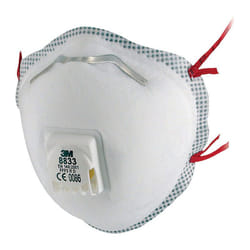 3M - Masque de protection respiratoire 8833SV FFP3/V r d avec valve d'expiration (Par 5)
