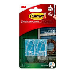 3M 17091AWFGN crochet pour rangement à usage domestique Extérieure Accroche tableaux et cadres Transparent 1 pièce(s)