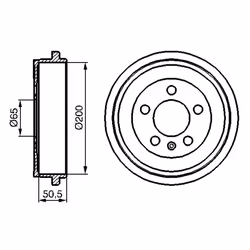 Tambour de frein BOSCH 0 986 477 133 - Vue supplémentaire 7