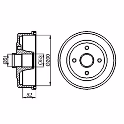 Tambour de frein BOSCH 0 986 477 135 - Vue supplémentaire 5