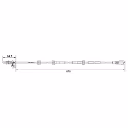 Capteur, vitesse de roue BOSCH 0 265 007 790 - Vue supplémentaire 7