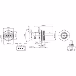 Capteur, pression de carburant BOSCH 0 281 002 842 - Vue supplémentaire 9