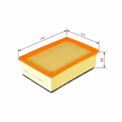 Filtre à air BOSCH 1 457 433 098 - Vue supplémentaire 7