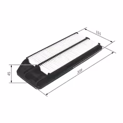 Filtre à air BOSCH 1 987 429 192 - Vue supplémentaire 9