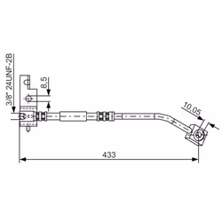 Flexible de frein BOSCH 1 987 476 103, droite