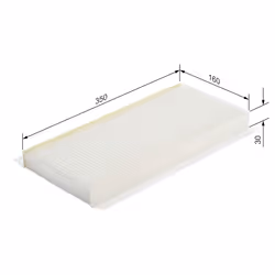 Filtre d'habitacle (filtre à pollen) BOSCH 1 987 432 045 - Vue supplémentaire 7