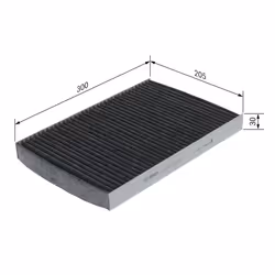 Filtre d'habitacle (filtre à pollen) BOSCH 1 987 432 371 - Vue supplémentaire 6