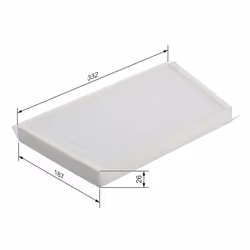 Filtre d'habitacle (filtre à pollen) BOSCH 1 987 432 070 - Vue supplémentaire 7
