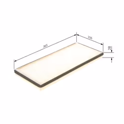 Filtre d'habitacle (filtre à pollen) BOSCH 1 987 432 043 - Vue supplémentaire 6