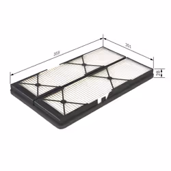 Filtre d'habitacle (filtre à pollen) BOSCH 1 987 432 044 - Vue supplémentaire 7