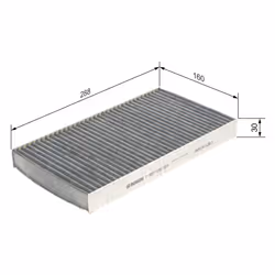 Filtre d'habitacle (filtre à pollen) BOSCH 1 987 432 303 - Vue supplémentaire 7