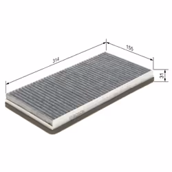Filtre d'habitacle (filtre à pollen) BOSCH 1 987 432 307 - Vue supplémentaire 7