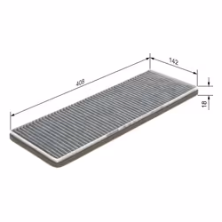 Filtre, air de l'habitacle BOSCH 1 987 432 310 - Vue supplémentaire 6