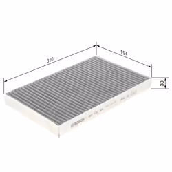 Filtre d'habitacle (filtre à pollen) BOSCH 1 987 432 324 - Vue supplémentaire 7