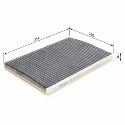 Filtre d'habitacle (filtre à pollen) BOSCH 1 987 432 337 - Vue supplémentaire 7