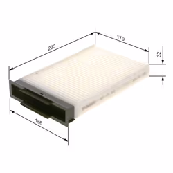 Filtre d'habitacle (filtre à pollen) BOSCH 1 987 432 093 - Vue supplémentaire 6