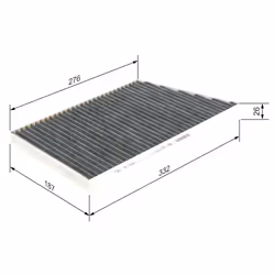 Filtre d'habitacle (filtre à pollen) BOSCH 1 987 432 370 - Vue supplémentaire 7