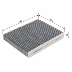 Filtre d'habitacle (filtre à pollen) BOSCH 1 987 432 387 - Vue supplémentaire 7