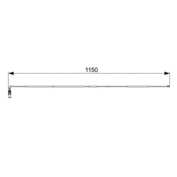 Témoin d'usure, plaquettes de frein BOSCH 1 987 473 004
