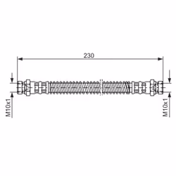 Flexible de frein BOSCH 1 987 476 019