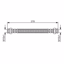 Flexible de frein BOSCH 1 987 476 850