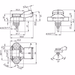 Capteur, température du carburant BOSCH 0 261 230 145 - Vue supplémentaire 6