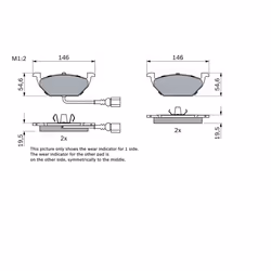 Jeu de plaquettes de frein BOSCH 0 986 494 019, avant - Vue supplémentaire 6