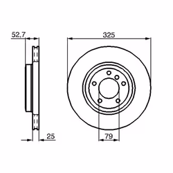 Disque de frein BOSCH 0 986 478 012 avant, ventilé, à haute teneur en carbone, 1 pièce - Vue supplémentaire 7