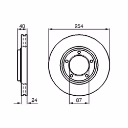 Disque de frein BOSCH 0 986 478 663 avant, ventilé, 1 pièce - Vue supplémentaire 3