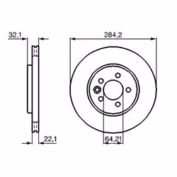 Disque de frein BOSCH 0 986 478 314 avant, ventilé, à haute teneur en carbone, 1 pièce - Vue supplémentaire 7
