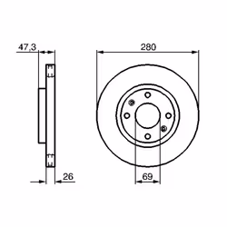 Disque de frein BOSCH 0 986 479 229 avant, ventilé, 1 pièce - Vue supplémentaire 7