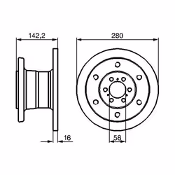 Disque de frein BOSCH 0 986 478 649, 1 pièce - Vue supplémentaire 3