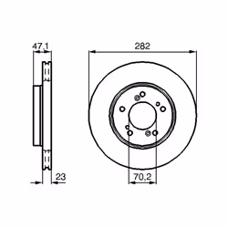 Disque de frein BOSCH 0 986 478 667 avant, ventilé, 1 pièce - Vue supplémentaire 7