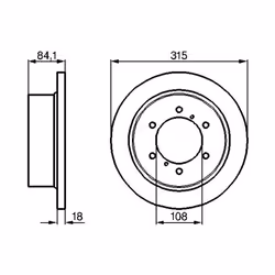 Disque de frein BOSCH 0 986 478 713 arrière, plein, 1 pièce - Vue supplémentaire 7