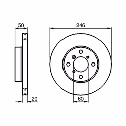 Disque de frein BOSCH 0 986 478 841 avant, ventilé, 1 pièce - Vue supplémentaire 7
