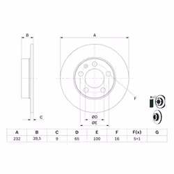 Disque de frein BOSCH 0 986 478 868 arrière, plein, 1 pièce - Vue supplémentaire 7