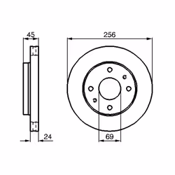 Disque de frein BOSCH 0 986 478 531 avant, ventilé, 1 pièce - Vue supplémentaire 7