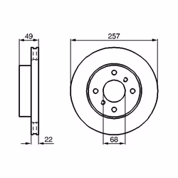 Disque de frein BOSCH 0 986 478 567 avant, ventilé, 1 pièce - Vue supplémentaire 7