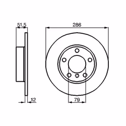 Disque de frein BOSCH 0 986 478 511, avant, plein, 1 pièce - Vue supplémentaire 7